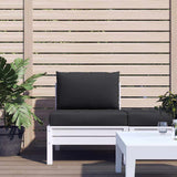 VidaXL coussins de palette 2 pcs tissu noir
