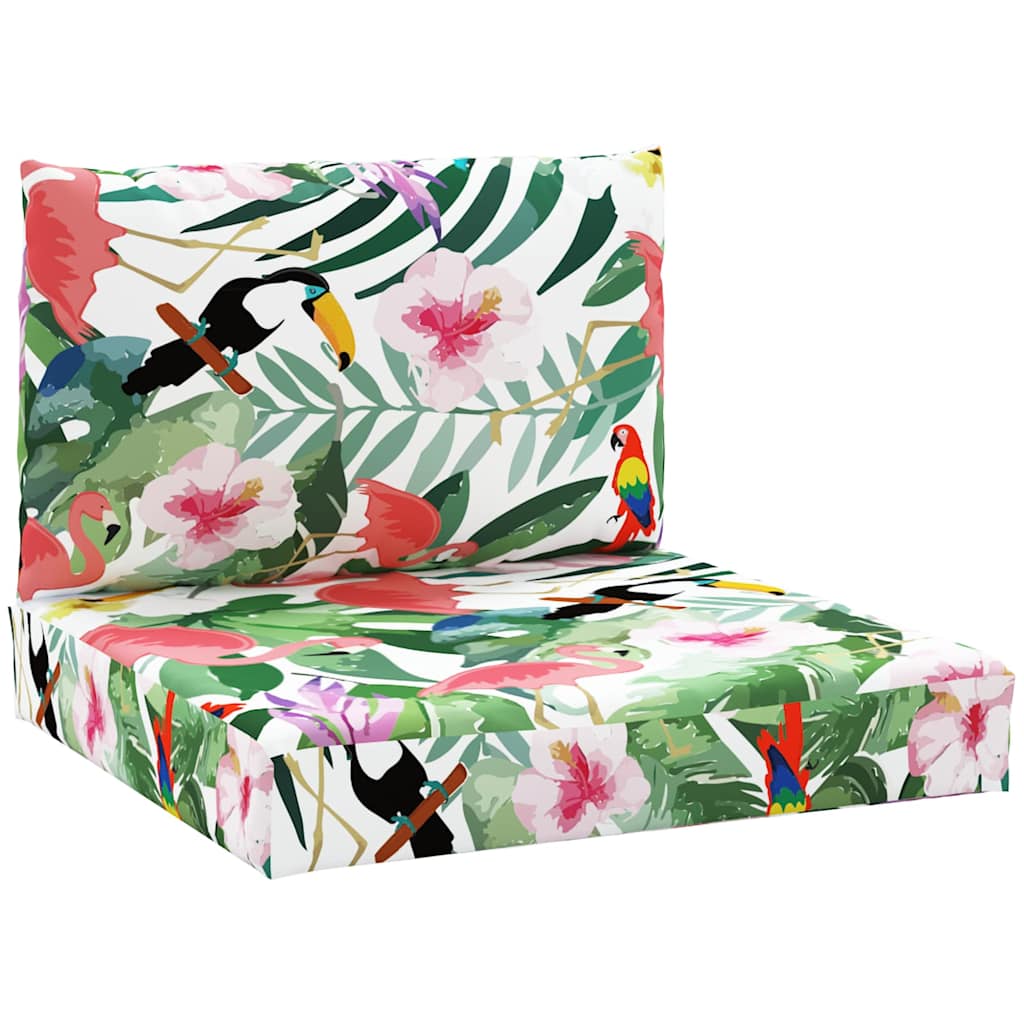 VidaXL coussins de palette 2 pcs tissu oxford multicolore