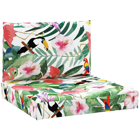 VidaXL coussins de palette 2 pcs tissu oxford multicolore