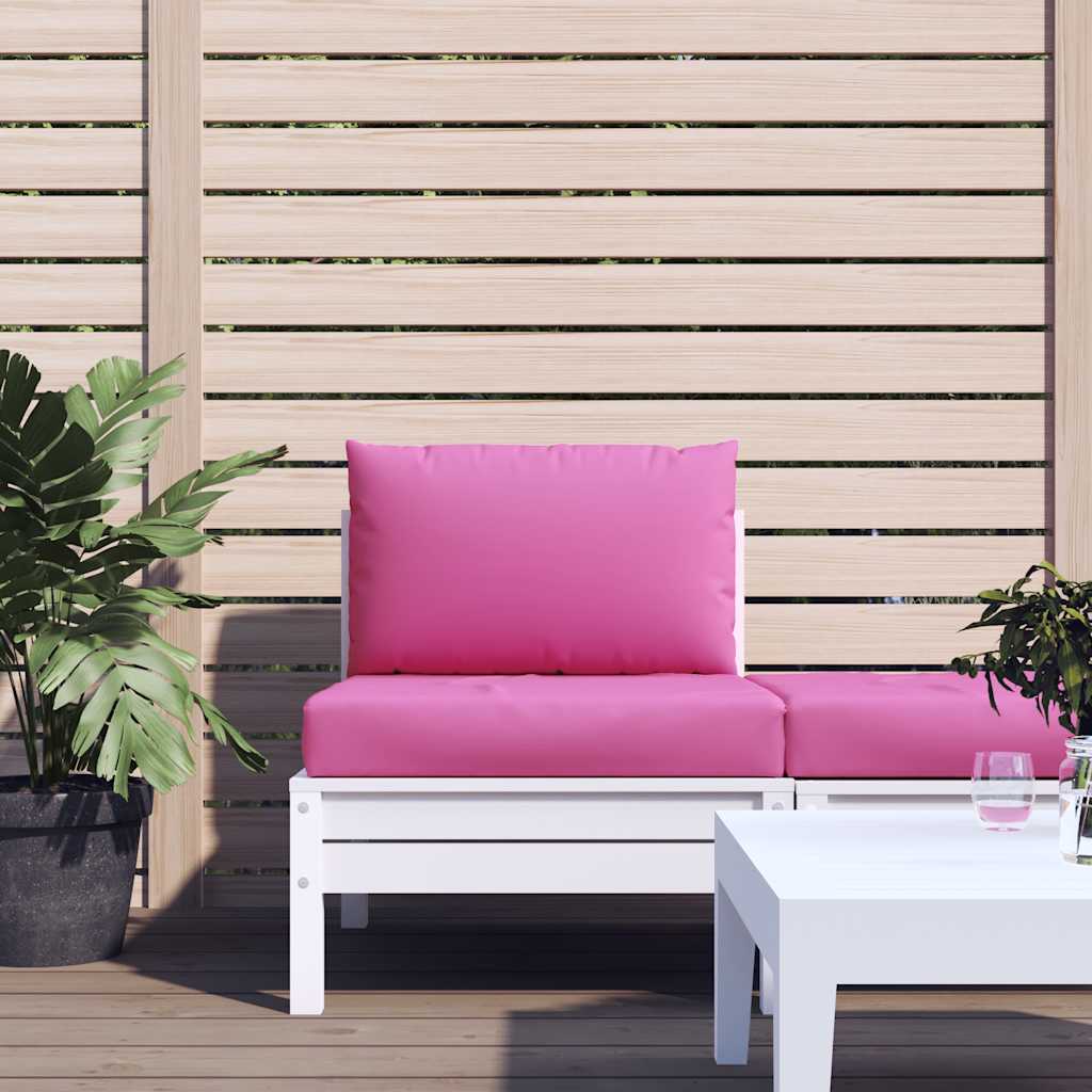 VidaXL coussins de palette 2 pcs tissu oxford rose