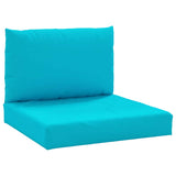 VidaXL coussins de palette 2 pcs tissu oxford turquoise