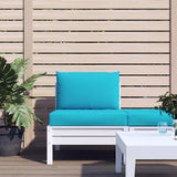 VidaXL coussins de palette 2 pcs tissu oxford turquoise