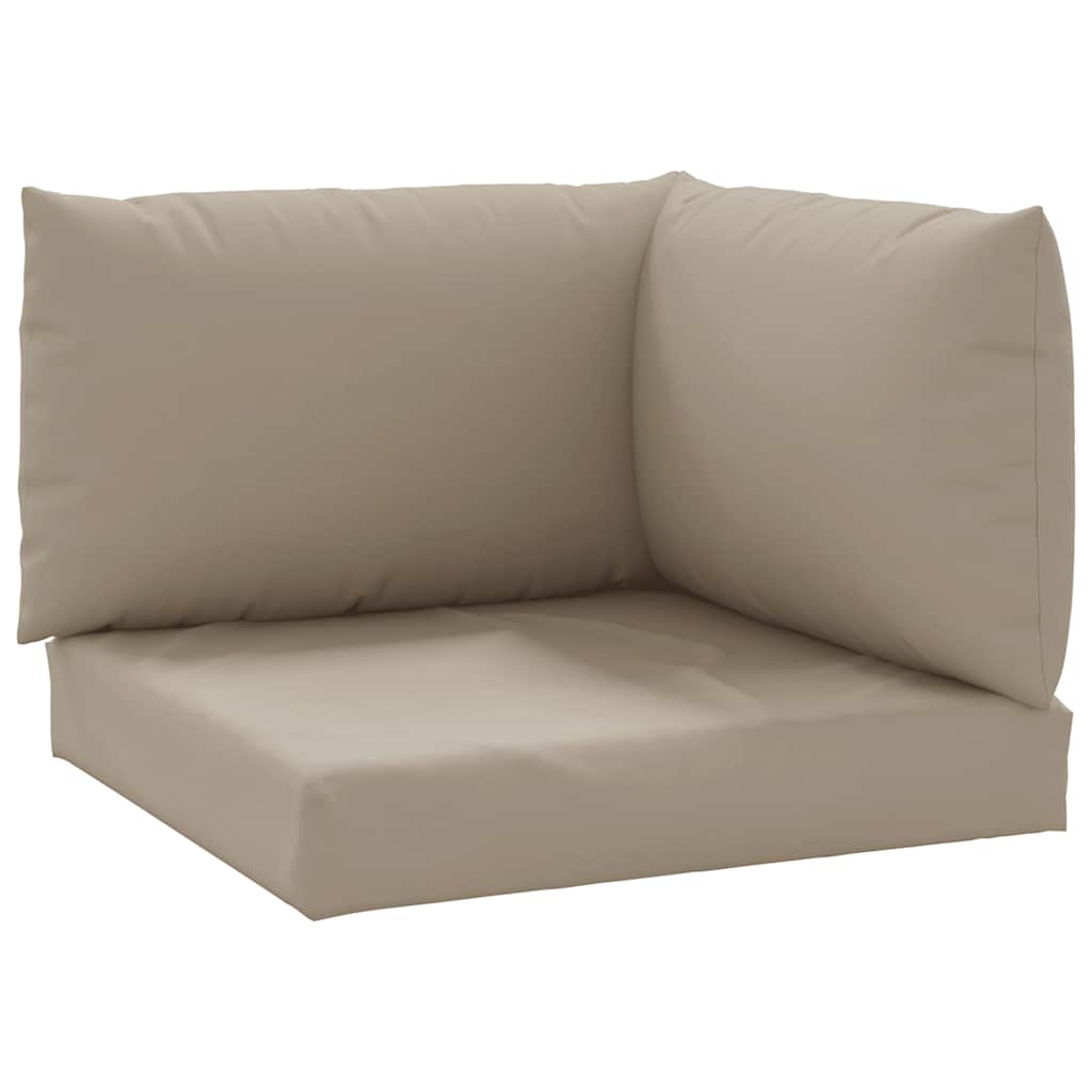 VidaXL coussins de palette 3 pcs tissu oxford taupe