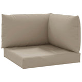VidaXL coussins de palette 3 pcs tissu oxford taupe