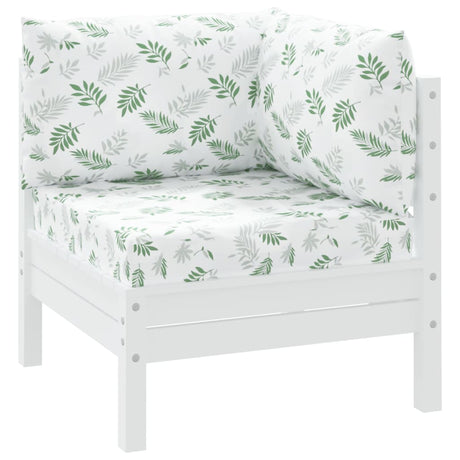 VidaXL coussins de palette 3 pcs tissu oxford motif feuille