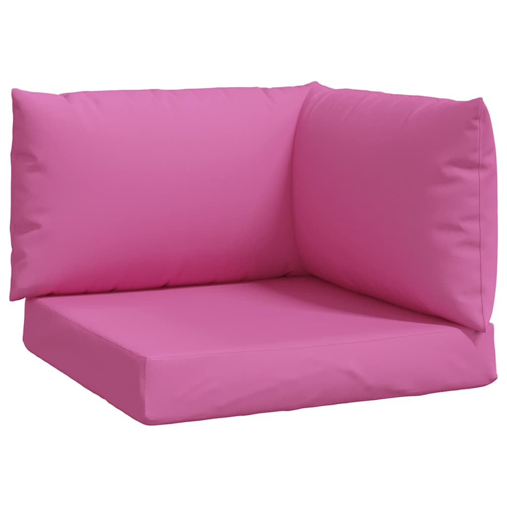 VidaXL coussins de palette 3 pcs tissu oxford rose