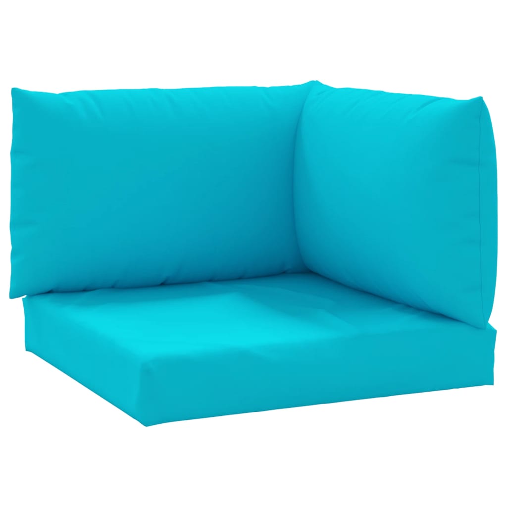 Coussins de palette vidaxl 3 Turquoise de tissu st oxford