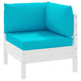 VidaXL coussins de palette 3 pcs tissu oxford turquoise