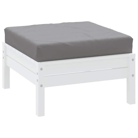 VidaXL coussin de palette 60x60x9,5 cm tissu oxford gris