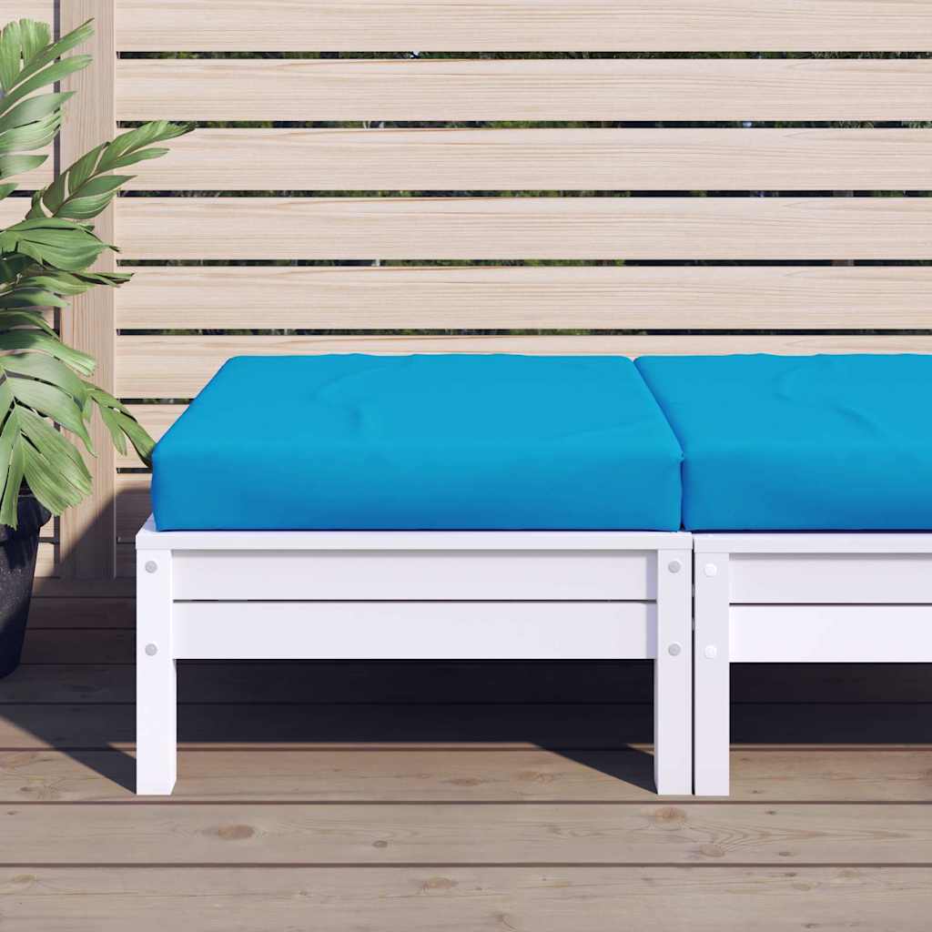 VidaXL coussin de palette 60x60x9,5 cm tissu oxford bleu clair