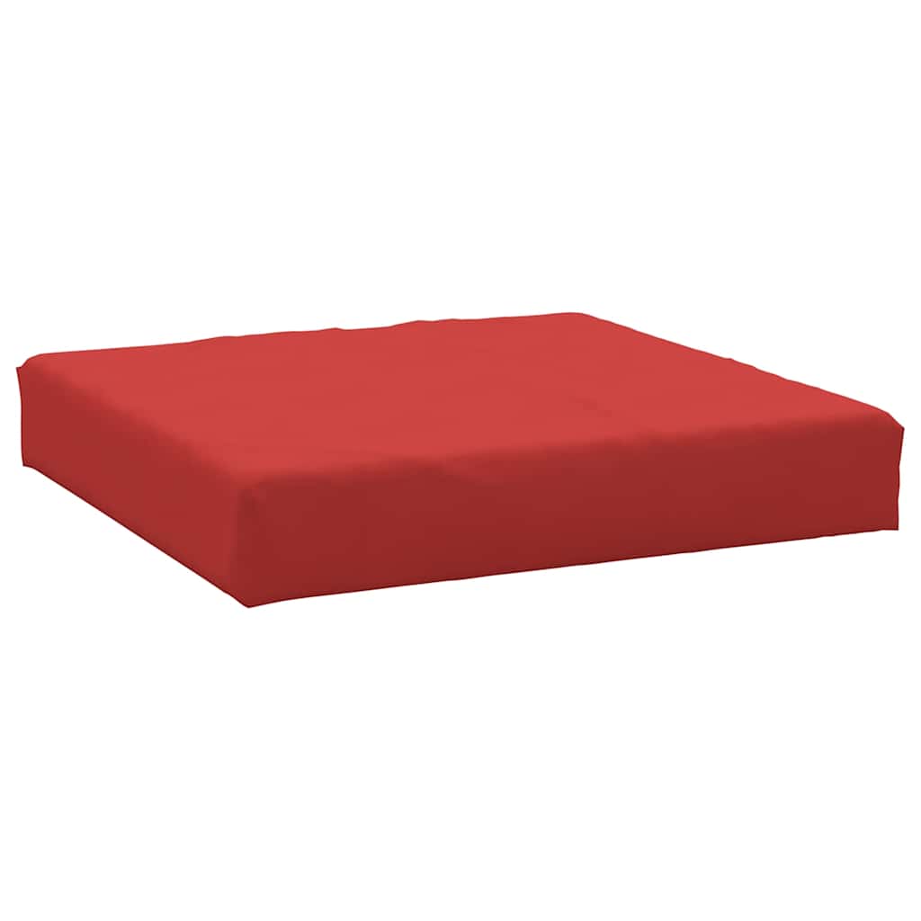 VidaXL coussin de palette 60x60x9,5 cm tissu oxford rouge