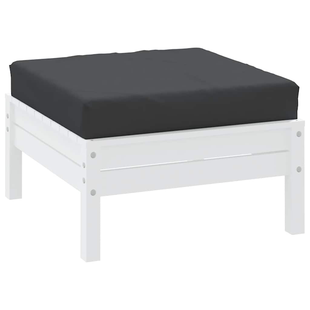 VidaXL coussin de palette 60x60x8 cm tissu oxford noir