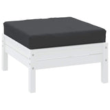 VidaXL coussin de palette 60x60x8 cm tissu oxford noir