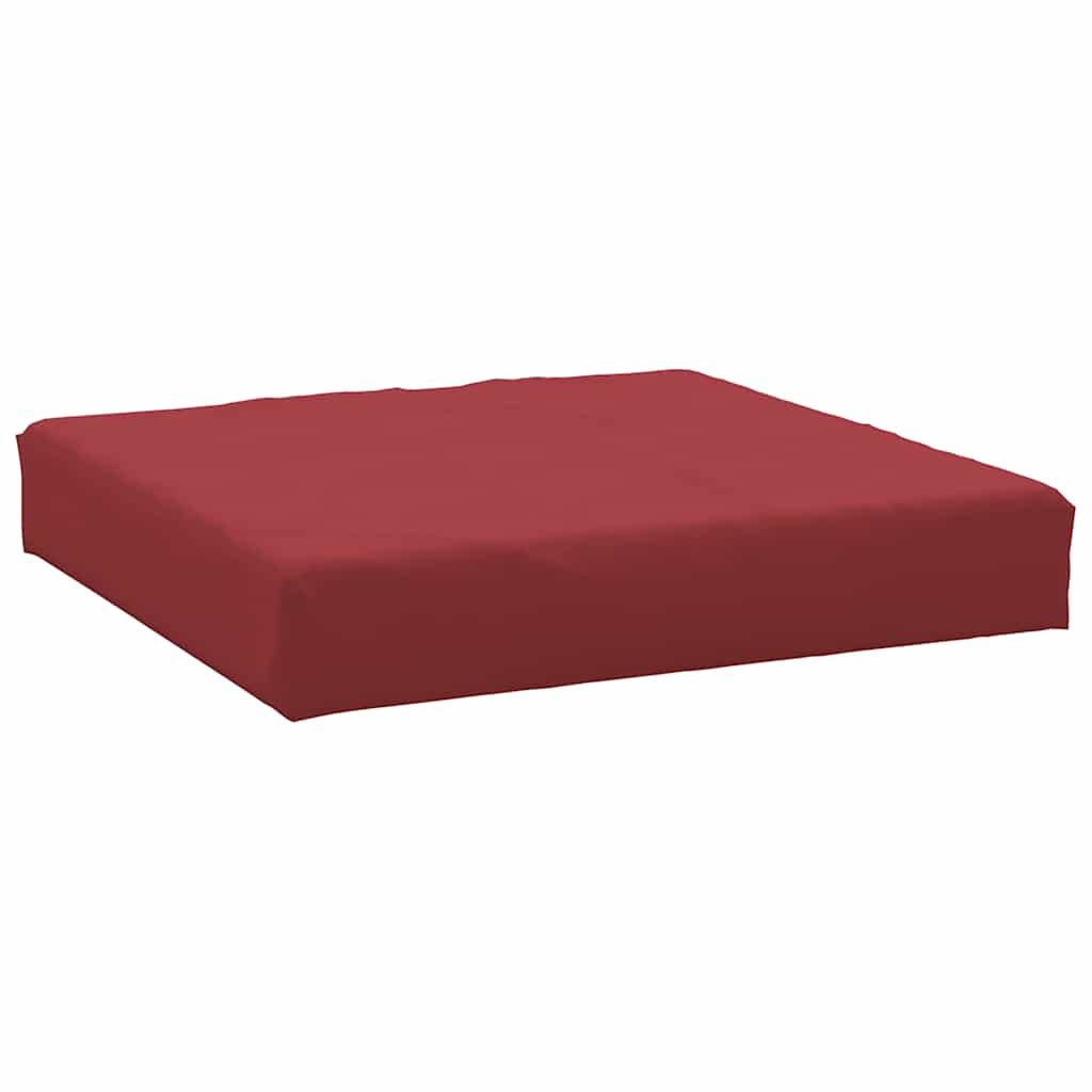 VidaXL coussin de palette 60x60x9,5 cm tissu oxford rouge vin