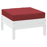VidaXL coussin de palette 60x60x9,5 cm tissu oxford rouge vin