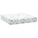 VidaXL coussin de palette motif feuille 60x60x8 cm tissu oxford