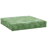 VidaXL coussin de palette motif feuille 60x60x8 cm tissu oxford