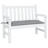 VidaXL coussin de banc de jardin 110x50x7 cm tissu gris