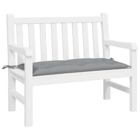 VidaXL coussin de banc de jardin 110x50x7 cm tissu gris