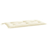 Vidaxx coussin de banc de jardin 110x50x7 cm tissu oxford blanc crème