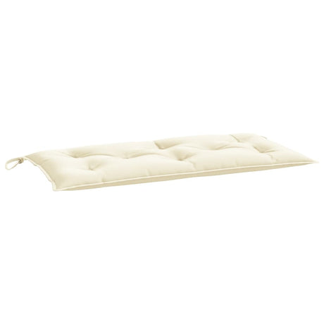 Vidaxx coussin de banc de jardin 110x50x7 cm tissu oxford blanc crème