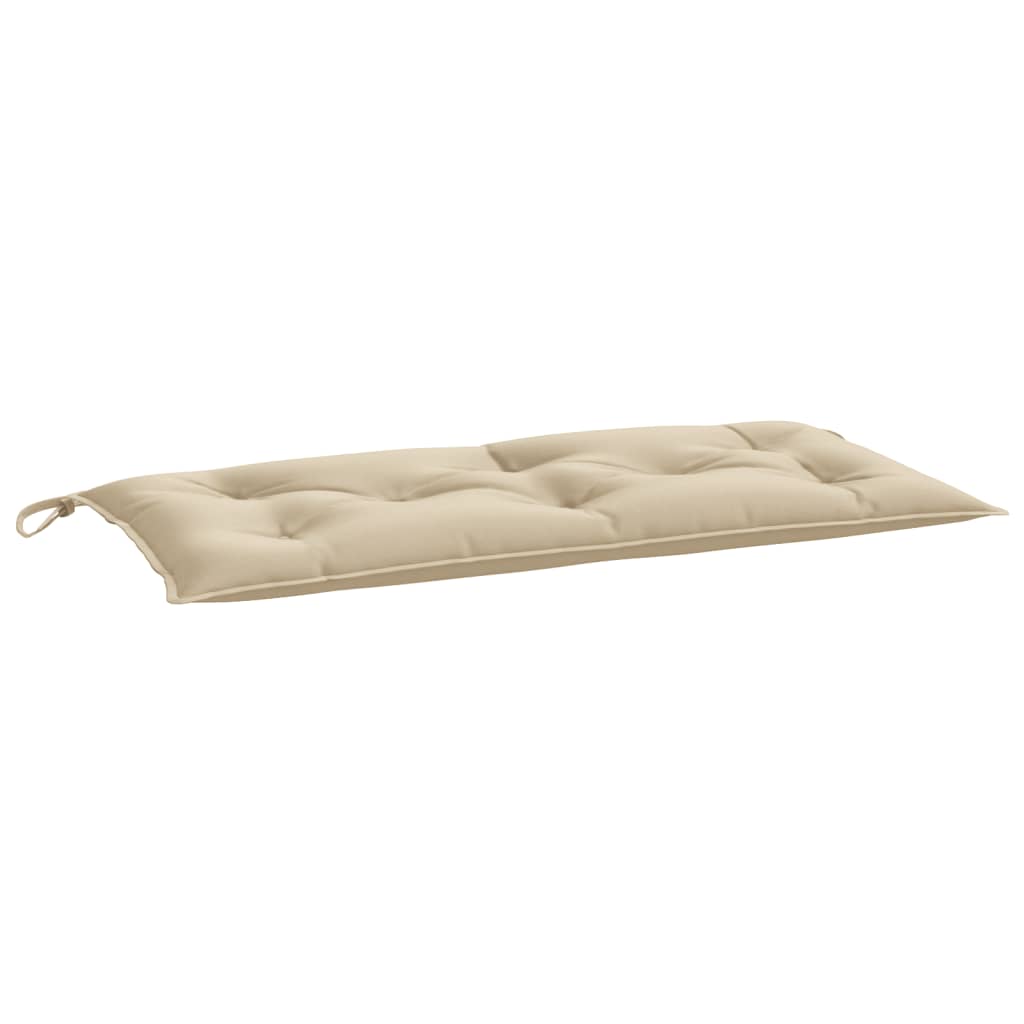 VidaXL coussin de banc de jardin 110x50x7 cm tissu oxford beige