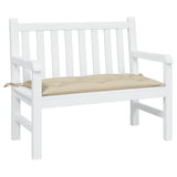 VidaXL coussin de banc de jardin 110x50x7 cm tissu oxford beige