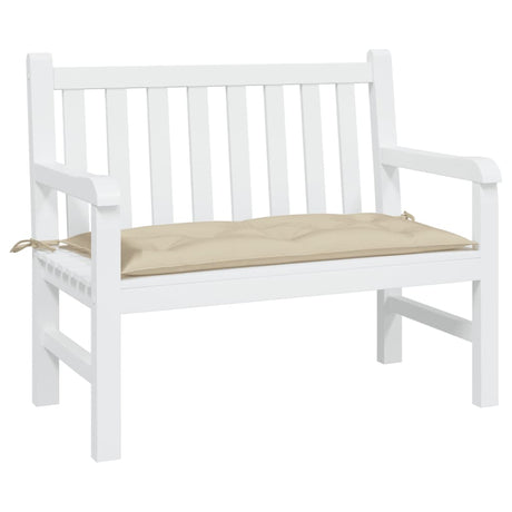 VidaXL coussin de banc de jardin 110x50x7 cm tissu oxford beige