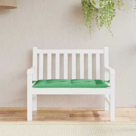 Vidaxx coussin de banc de jardin 110x50x7 cm tissu oxford vert