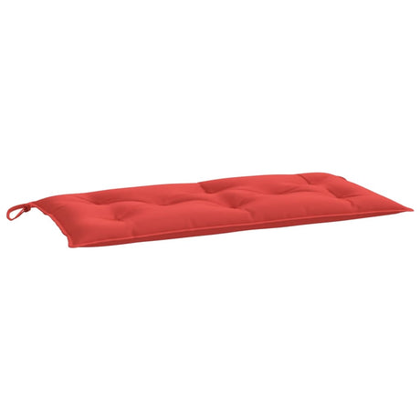 VidaXL coussin de banc de jardin 110x50x7 cm tissu oxford rouge