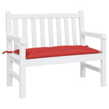 Vidaxl Garden Bench Poduszka 110x50x7 Cm Oxford Tkanina czerwona