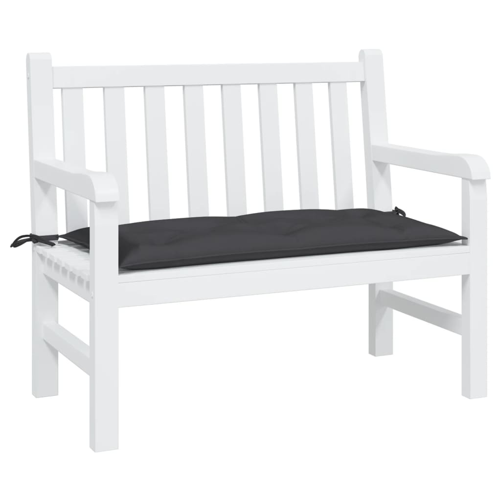 Vidaxx coussin de banc de jardin 110x50x7 cm tissu oxford noir