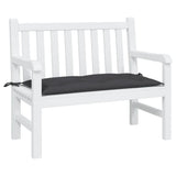 Vidaxx coussin de banc de jardin 110x50x7 cm tissu oxford noir