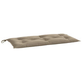 Vidaxx coussin de banc de jardin 110x50x7 cm tissu oxford taupe