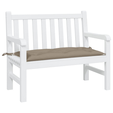 Vidaxx coussin de banc de jardin 110x50x7 cm tissu oxford taupe