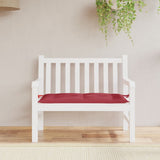 Vidaxx coussin de banc de jardin 110x50x7 cm tissu oxford rouge vin