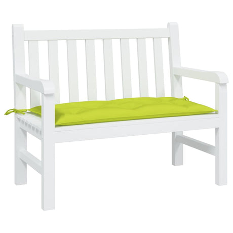 VidaXL coussin de banc de jardin 110x50x7 cm tissu oxford vert vif