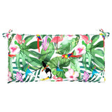 VidaXL coussin de banc de jardin 110x50x7 cm tissu multicolore