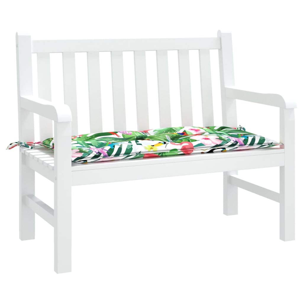VidaXL coussin de banc de jardin 110x50x7 cm tissu multicolore