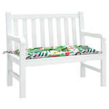 VidaXL coussin de banc de jardin 110x50x7 cm tissu multicolore