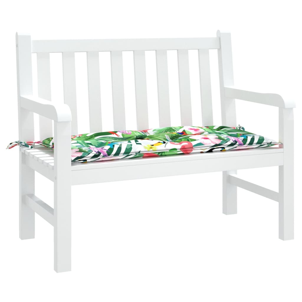 Vidaxl jardin banc coussin 110x50x7 cm tissu multi-colorant