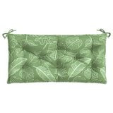 Vidaxl Garden Banc Cushion Feuille Modèle 110x50x7 cm Tissu