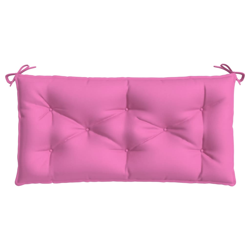 VidaXL coussin de banc de jardin 110x50x7 cm tissu rose