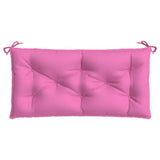 VidaXL coussin de banc de jardin 110x50x7 cm tissu rose