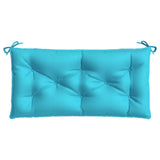 VidaXL coussin de banc de jardin 110x50x7 cm tissu turquoise