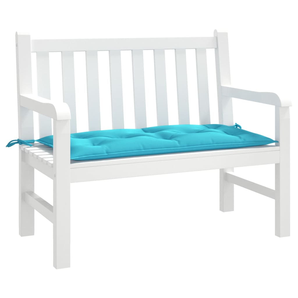 VidaXL coussin de banc de jardin 110x50x7 cm tissu turquoise