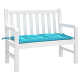 VidaXL coussin de banc de jardin 110x50x7 cm tissu turquoise