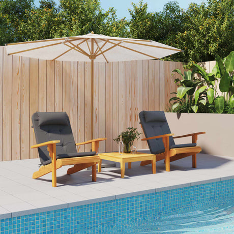 VidaXL Coussins de chaise 2 pcs Adirondack tissu oxford anthracite