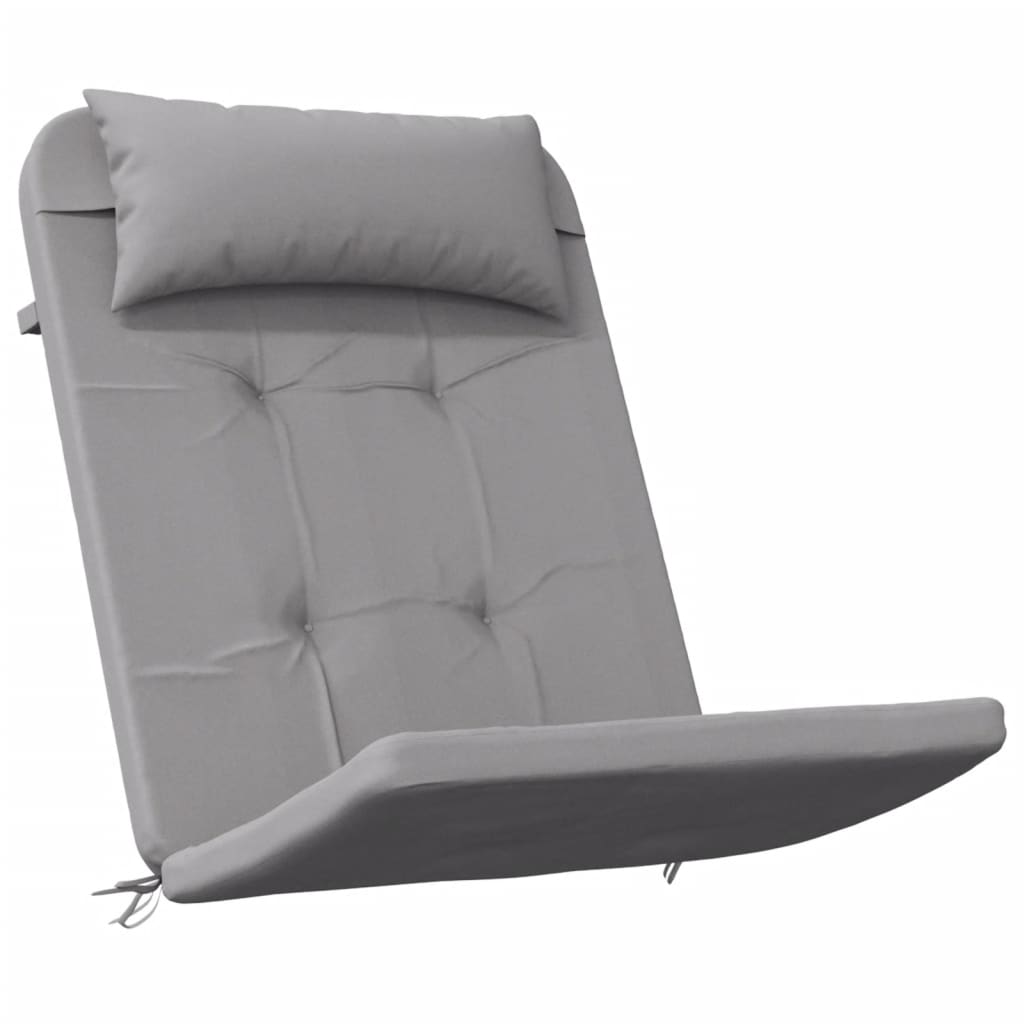 VidaXL Coussins de chaise 2 pcs Adirondack tissu oxford gris