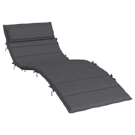 Vidaxx coussin de transat 180x60x4 cm tissu oxford anthracite